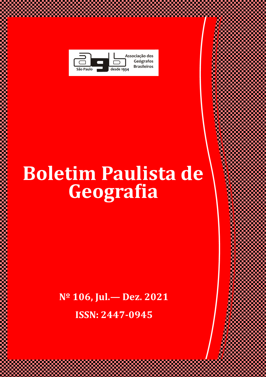 					Visualizar v. 1 n. 106 (2021): Boletim Paulista de Geografia 
				