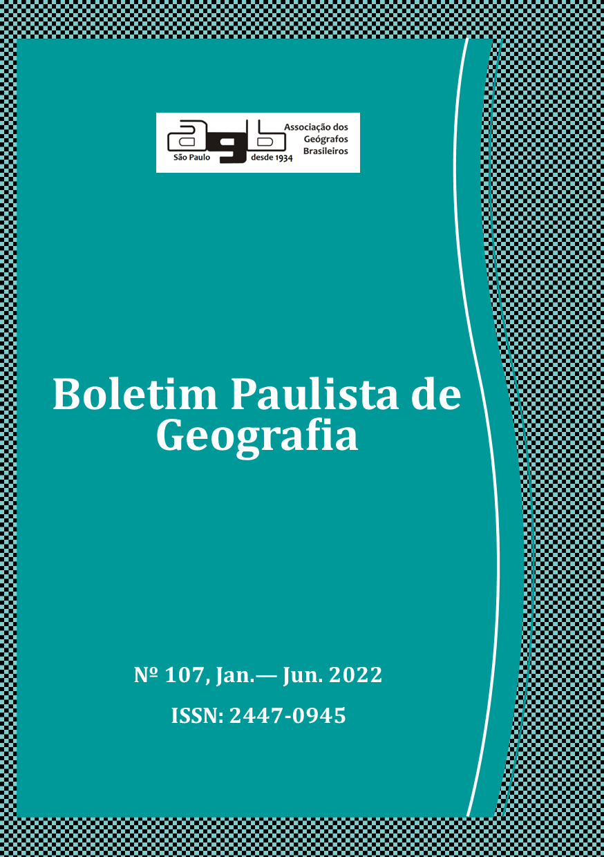 					Visualizar v. 1 n. 107 (2022): Boletim Paulista de Geografia
				