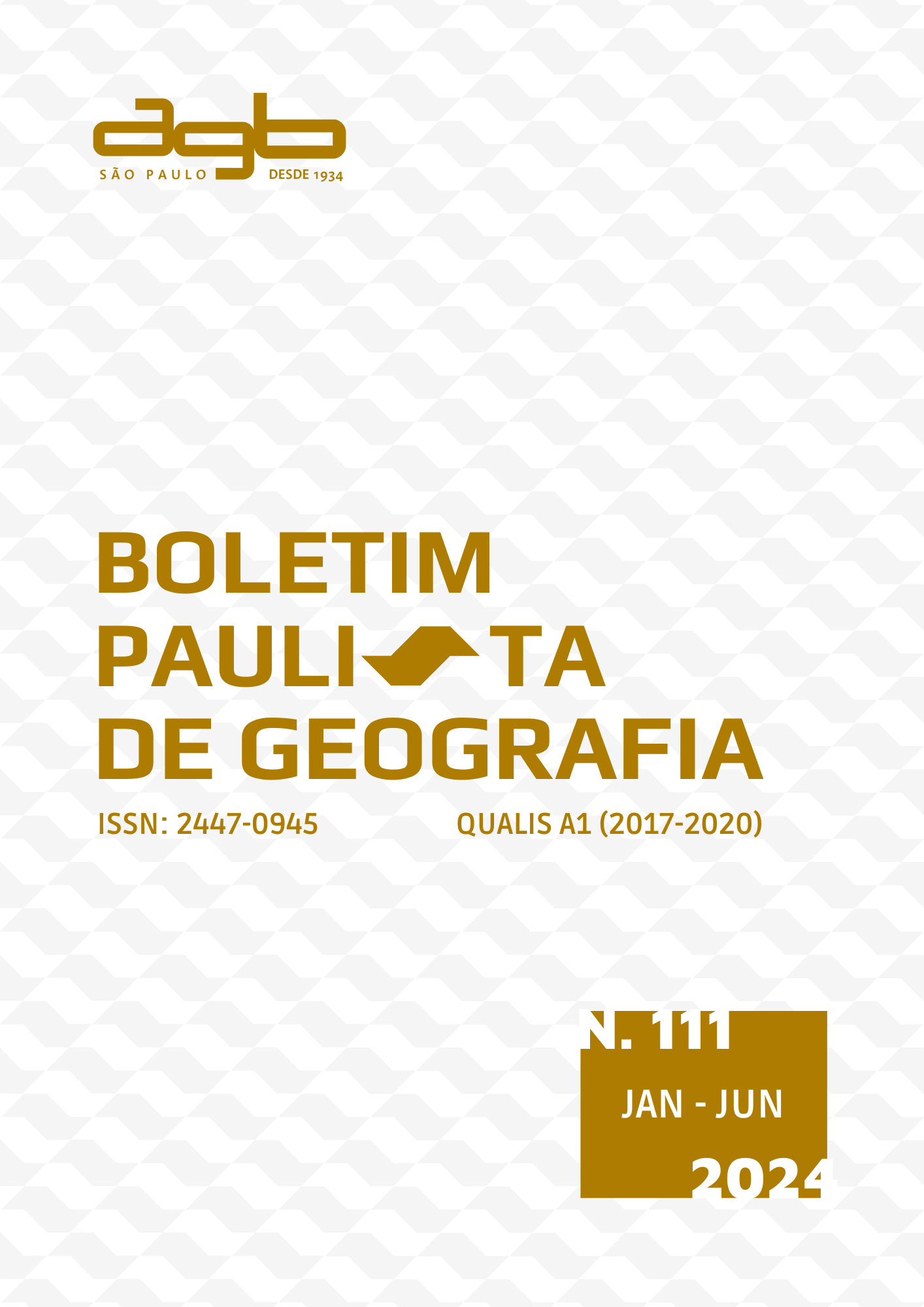 					View Vol. 1 No. 111 (2024): Boletim Paulista de Geografia - Edição Especial: 20 anos da lei 10639/2003
				