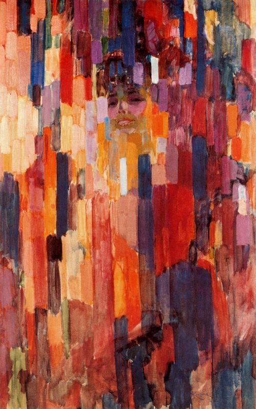 Madame Kupka between verticals, por Frantisek Kupka (1911)